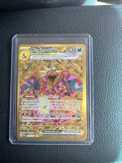 Pokemon TCG Charizard EX 228/197 Obsidian Flames Gold NM Full Art Hyper Rare - Image 1