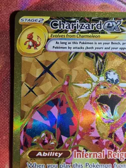 Charizard EX 228/197 Obsidian Flames Gold NM Full Art Hyper Rare Pokemon TCG - Image 2