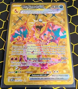 Pokemon TCG Charizard EX 228/197 Obsidian Flames Gold Full Art Hyper Rare - Image 1