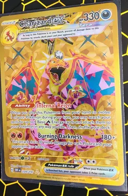 Pokemon TCG Charizard EX 228/197 Obsidian Flames Gold Full Art Hyper Rare - Image 4