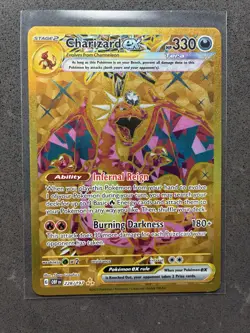 Pokemon TCG Charizard EX 228/197 Obsidian Flames Gold NM Full Art Hyper Rare - Image 1