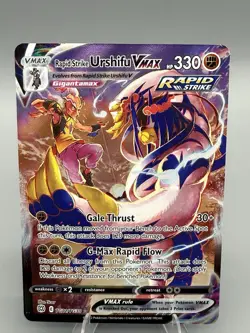 Pokemon TCG- Rapid Strike Urshifu VMAX Brilliant Stars TG21/TG30 Trainer Gallery - Image 1