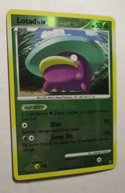 Pokemon TCG Platinum Lotad (Shiny) Reverse Holo Card SH4 Played 2009 Rare - Image 2