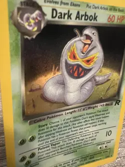 Pokemon Dark Arbok Team Rocket Rare Holo Card 2/82. *23000 ERROR* MP - Image 3