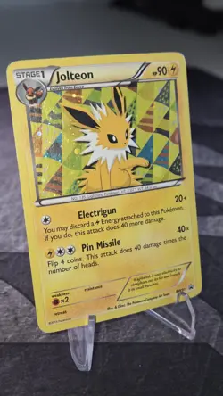 Pokemon Jolteon BW91 Black Star Promo Eeveelution Card - Hp / Damaged - Image 2