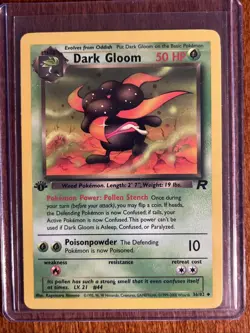 [LP+/NM] 2000 Pokemon Team Rocket Dark Gloom 1st Edition #36/82 Uncommon - Image 1