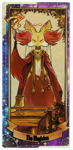 Pokemon Eif Origin Collection Box Topper I Tarot The Magician Delphox GOLD - Image 1