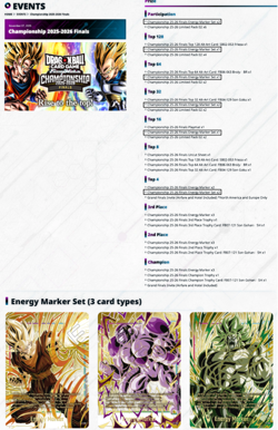 Frieza E-102 Energy Marker Card Dragon Ball Fusion World Championship 2025 - Image 2