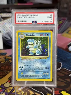 Pokemon TCG Blastoise Holo-Rare 2/102 Base Set Unlimited Psa 9 - Image 1