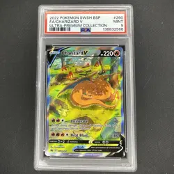 2022 Pokemon SWSH BSP FA/Charizard v Ultra Premium Collection #260 PSA 9 Mint - Image 1