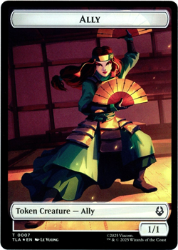 Ally 0007 / Clue 0018 (Foil) Double-Sided Token Avatar The Last Airbender NM MTG - Image 1