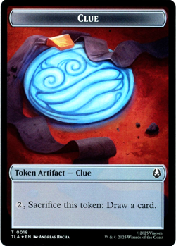 Ally 0007 / Clue 0018 (Foil) Double-Sided Token Avatar The Last Airbender NM MTG - Image 2