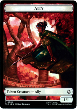 Ally 0004 / Clue 0015 (Foil) Double-Sided Token Avatar The Last Airbender NM MTG - Image 1