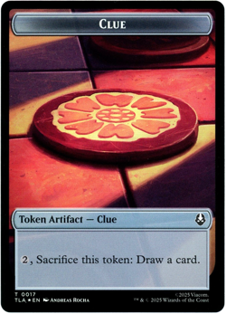 Ally 0006 / Clue 0017 (Foil) Double-Sided Token Avatar The Last Airbender NM MTG - Image 2