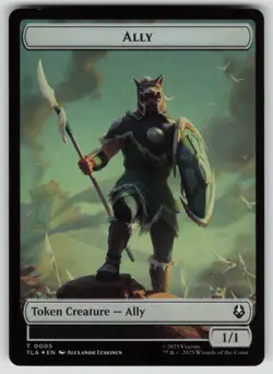 MTG Ally (0005) // Clue (0014) Double-Sided Token Foil Avatar: The Last Airbende - Image 1