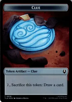 MTG Ally (0007) // Clue (0018) FOIL NM Token Avatar: The Last Airbender - Image 2