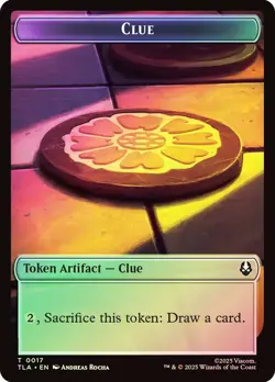 MTG FOIL {Ally Token} (#006) // {Clue Token} (#017) - Avatar: The Last - Image 2