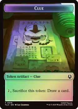 2x Foil Ally/Clue Token, Avatar Tokens, MTG, 2 pack, Magic - Image 2