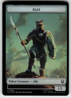 MTG Ally (0005) // Clue (0014) Double-Sided Token Foil Avatar - Image 1