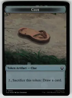 MTG Ally (0005) // Clue (0014) Double-Sided Token Foil Avatar - Image 2