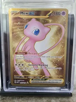 Pokemon MewEX 205/165 Scarlet and Violet 151 Gold Hyper Rare MPE GRADED MINT+9.5 - Image 2