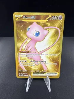 Mew ex 205/165 Scarlet & Violet 151 Gold Hyper Rare Pokemon Card Mint NM - Image 1