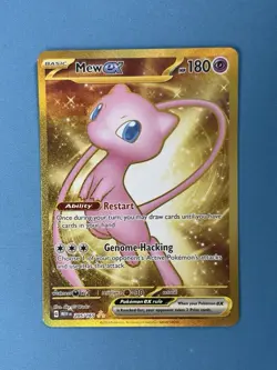 Mew ex 205/165 Scarlet & Violet 151 Gold Hyper Rare Pokemon Card Mint NM - Image 1