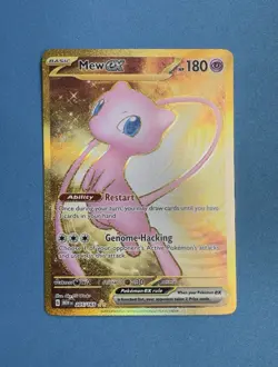 Mew ex 205/165 Scarlet & Violet 151 Gold Hyper Rare Pokemon Card Mint NM - Image 3
