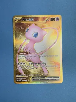 Mew ex 205/165 Scarlet & Violet 151 Gold Hyper Rare Pokemon Card Mint NM - Image 4