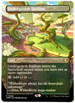 Undergrowth Stadium (Borderless) Commander Masters Regular MTG Card - Image 1