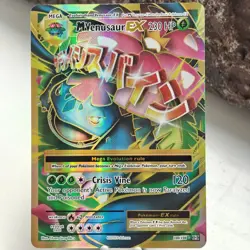 Pokemon TCG XY Evolutions M Venusaur EX 100/108 Full Art Ultra Rare NM+ - Image 1