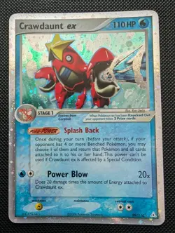 Crawdaunt EX 99/110 Holon Phantoms Rare Holo Pokemon Card - Image 1