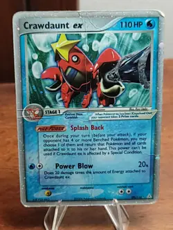 Crawdaunt ex SWIRL! 99/110 2006 EX Holon Phantoms Pokemon Card Holo Rare - Hp - Image 1