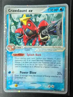 Crawdaunt EX 99/110 Holon Phantoms Rare Holo Pokemon Card - Image 1