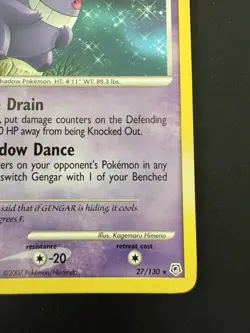 Pokemon TCG Diamond and Pearl Gengar 27/130 Base Non-Holo Rare NM - Image 2