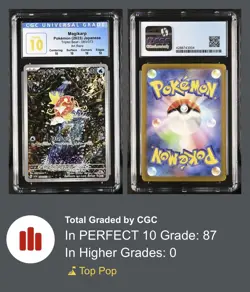 Magikarp Pokemon (2023) Japanese Triplet Beat - 080/073 Art Rare CGC Perfect 10 - Image 3