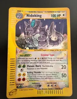 Pokemon Card-Nidoking-Holo-Aquapolis-150/147-Crystal-ENG - Image 1