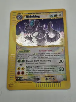 Crystal Nidoking Aquapolis 150/147 NM EREADER Holo Ungraded Pokemon Card - Image 1