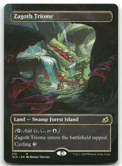 Zagoth Triome (Showcase) NM Normal R Ikoria: Lair of Behemoths 313 - Image 1