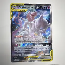 Pokemon Mewtwo & Mew GX SM191 TAG TEAM Promo Holo Card 270 HP SM Set - Image 1