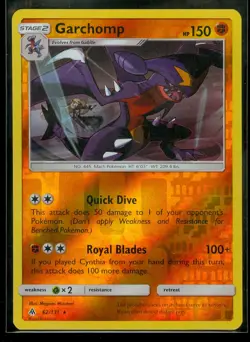 Garchomp 62/131 Forbidden Light Reverse Holo Pokemon Card NM - Image 1