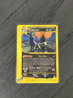Pokemon TCG 2002 Umbreon Aquapolis 41/147 Non Holo Rare Card regular E-reader - Image 1