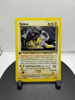 Raikou Holo Rare #13/64 Neo Revelation 1st Edition WOTC Vintage Pokemon Card NM- - Image 1