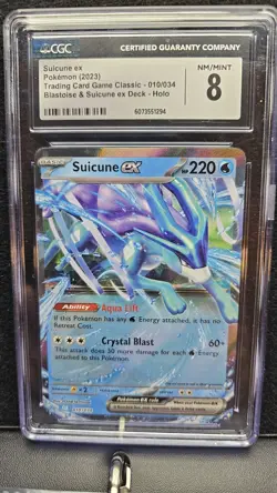 Pokemon TCG 2023 Suicune EX Classic Collection Card 010/034 - Image 1