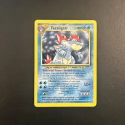 Feraligatr 4/111 Neo Genesis Unlimited Pokemon Card Holo Rare Moderately Played - Image 1