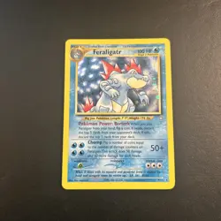 Feraligatr 4/111 Neo Genesis Unlimited Pokemon Card Holo Rare Moderately Played - Image 4