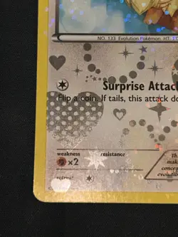 Eevee Legendary Treasures: Radiant Collection UC Holo Card RC14/RC25 2013 LP-MP - Image 4