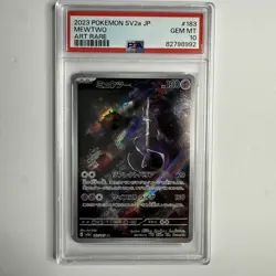Mewtwo 183/165 AR Art Rare 151 SV2a Japanese 2023 Pokemon Card - Graded PSA 10 - Image 1