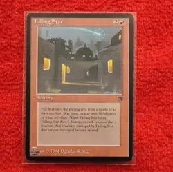 Magic: The Gathering Falling Star Sorcery Red 1994 Regular Douglas Shuler - Image 1