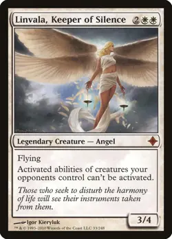 MTG Linvala, Keeper of Silence - 33 / English / Moderately Played - Image 1